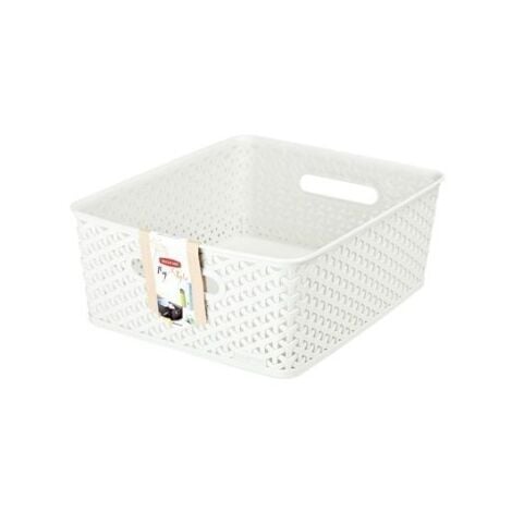 Cesto Orden Ropa 13Lt Ratan Bl Rect Vintage Mystyle Curver