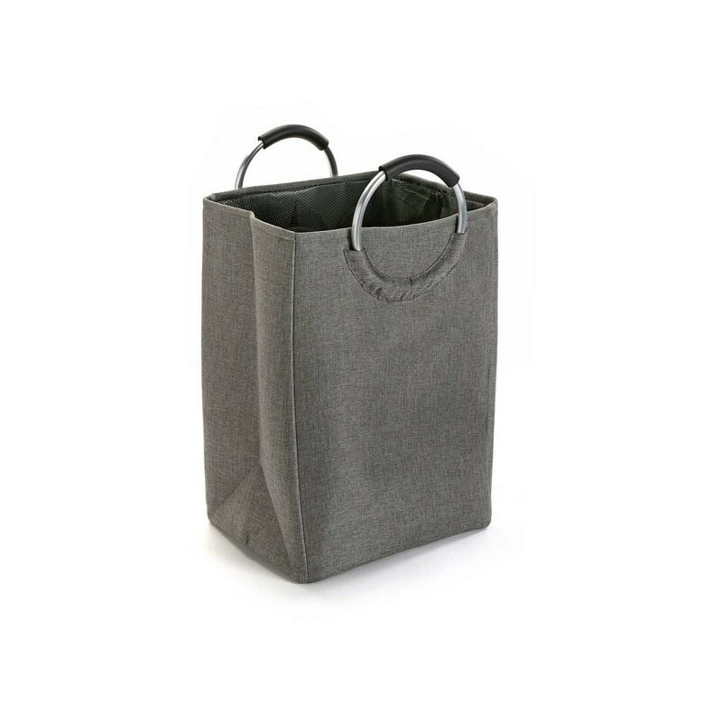 

Cesto para la Ropa Gris oscuro Con asas Poliéster (30 x 55 x 46 cm)
