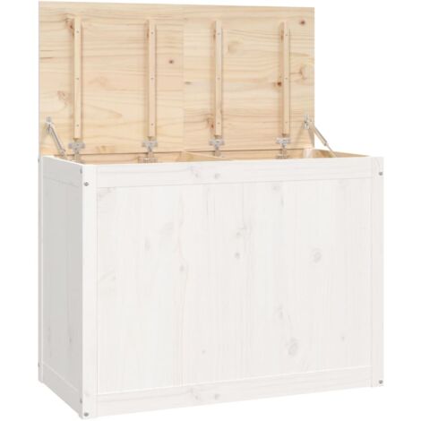 Cesto para la ropa sucia 88,5 x 44 x 66 cm madera maciza de pino blanco 020006158