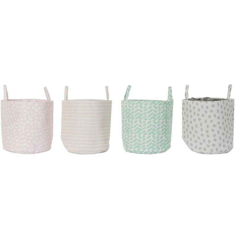 

Cesto para la Ropa Sucia DKD Home Decor Poliéster (4 pcs) (35 x 35 x 38 cm)