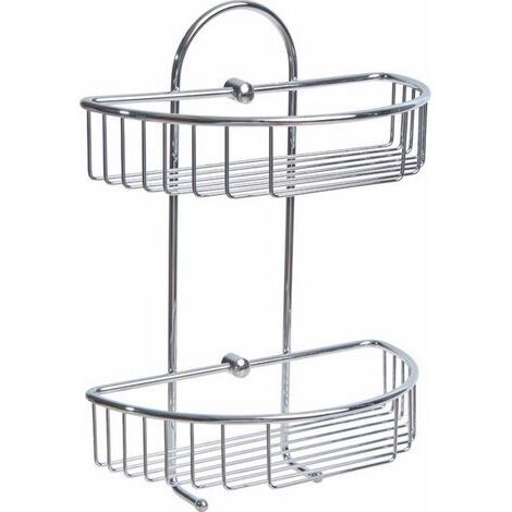 Cesto pensile Maurer in acciaio inox 2 altezze 27x15x37 cm.