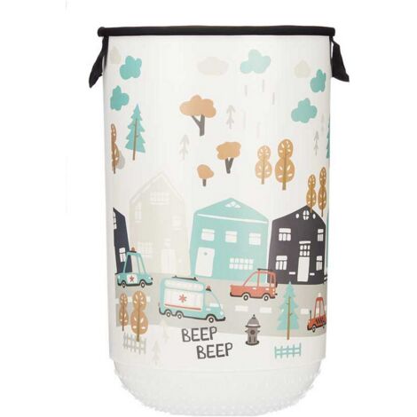 Cesto per i Panni Sporchi Road Stoffa Plastica 40 L (34 x 52,3 x 34 cm)