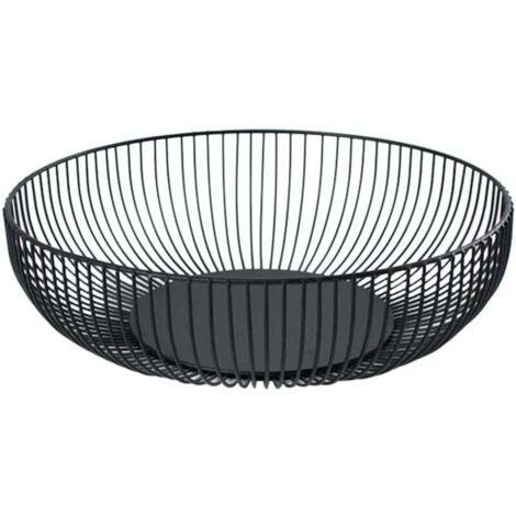 Cesto per la frutta in metallo Ulisem, cesto per la frutta in filo metallico moderno, cesto per la frutta, cesto portaoggetti per pane e snack.