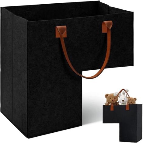 Cesto per scale, cesto pieghevole a forma di L per scale, cestini per gradini per scale, cestini organizer in feltro per scale per bucato, giocattoli e arredamento per la casa