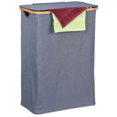 Cesto portabiancheria con coperchio 105 l