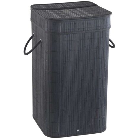 Cesto portabiancheria con sacchetto estraibile serie Tatami Gedy TA38 Nero
