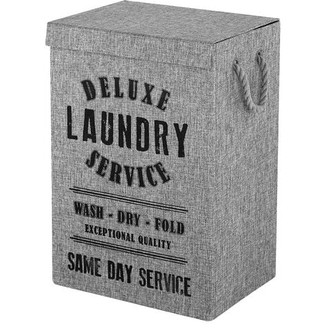 Cesto portabiancheria in colore grigio Feridras 619004 Grigio