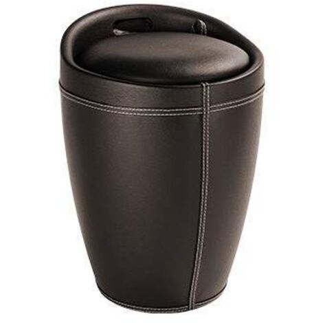 Cesto portabiancheria in ecopelle Capannoli Egg EG190M  Marrone