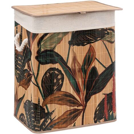 Cesto portabiancheria palawan multicolore da 60 litri - 5five