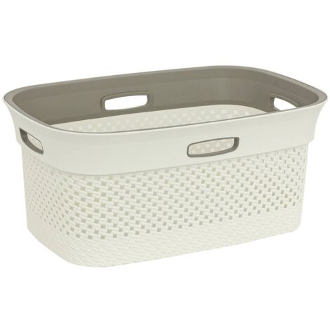 Cesto portabiancheria purl 45l lino - 5five