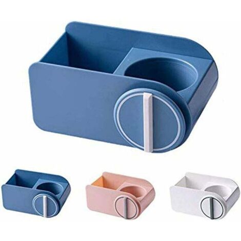 JiatuA Cesto portaoggetti in plastica con manico per bagno, cucina