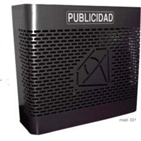 CESTO PUBBLICITARIO BTV 331 ORIZZONTALE GRANDE NERO 330x300x130 MM00331