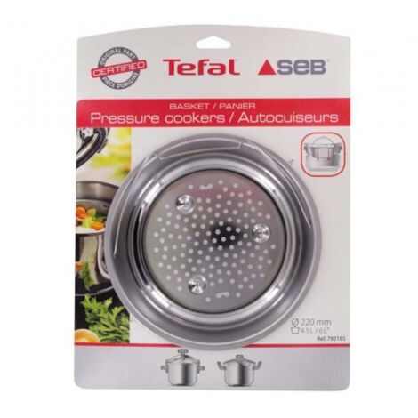 Cesto rígido de acero inoxidable 4,5/6l/7,5l ø205mm, para Olla a presión SEB 792185