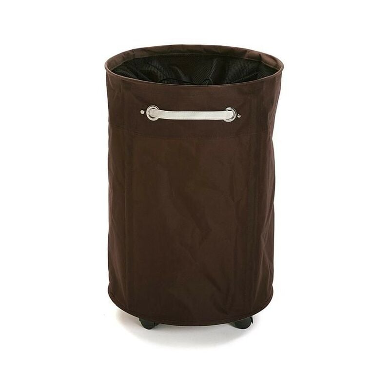 

Cesto Ropa Redondo Marron Rued