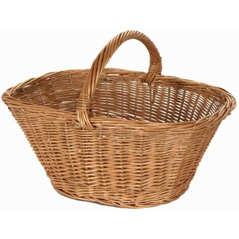 Cesto vimini europeo giovanni 1 ovale cm 37x24h17/30