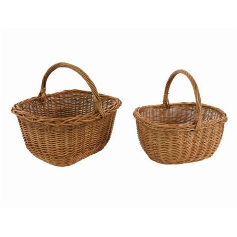 Cesto vimini europeo olanda 1-2 ovale cm 43x36h20/38