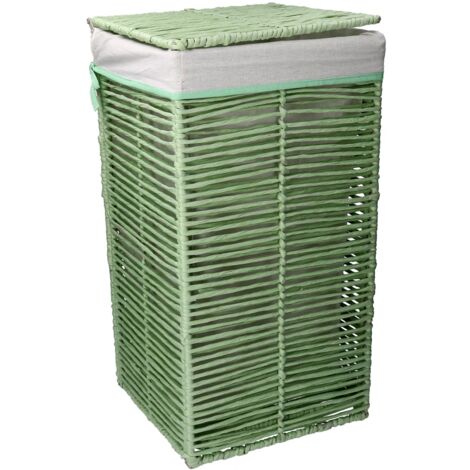 Cestone paper hilary verde chiaro quadro pieghevole cm 31x31h60