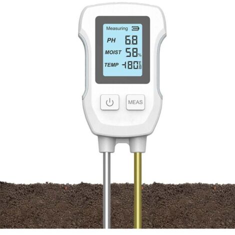 Cet hygromètre numérique 3 en 1 pour plantes mesure le pH, l'humidité et la température, et convient aux jardins, pelouses, fermes et plantes d'intérieur et d'extérieur.