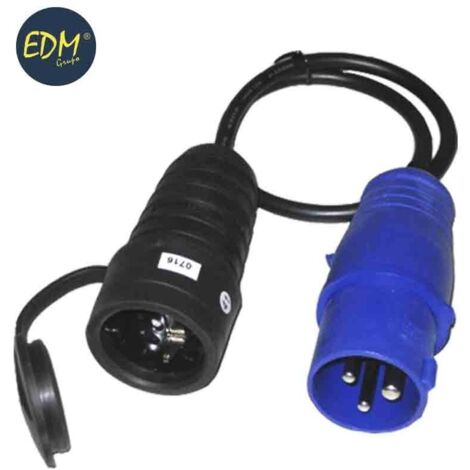 Cetac-Stecker mit Kabel und Air Base T/TL 16A 250V EDM