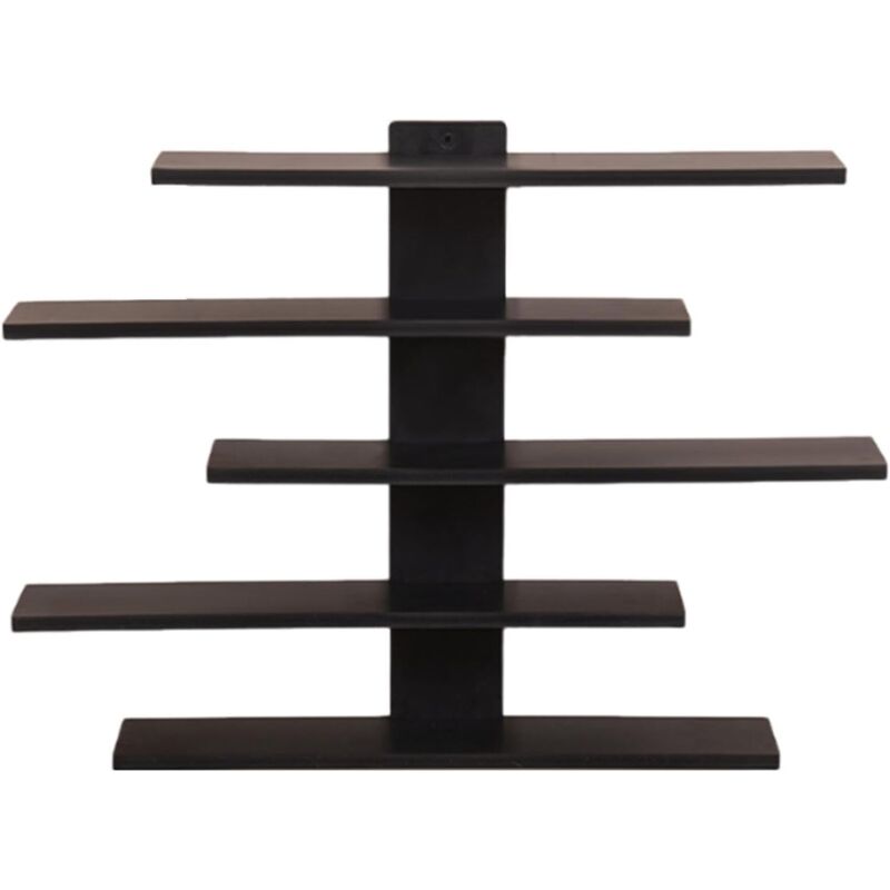 Cette étagère murale réglable à 5 niveaux est idéale pour les figurines - Noir, les petits blocs de construction et les objets de collection : un