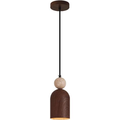Cette suspension de style rétro possède une hauteur réglable et propose trois couleurs d'éclairage. Elle convient parfaitement aux îlots de cuisine, aux cafés et aux chambres.