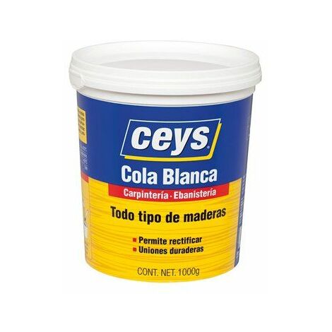Ceys 501704  Cola blanca madera bote 1kg