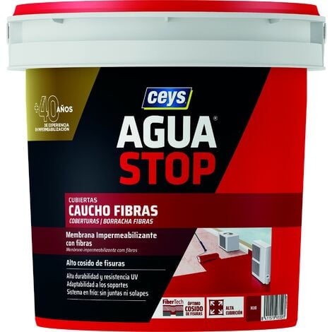 CEYS 903309 FIBRES DE CAOUTCHOUC AGUASTOP ROUGE 1KG