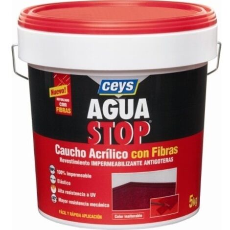 Pintura imperm. cau/acr 5 kg GRIS fib antig aguastop el ceys