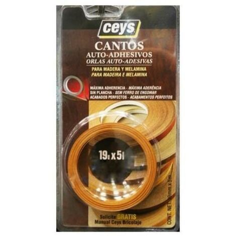 CEYS ceys canto autoadhesivo 5 metrosx19 mm bl.sapeli 850402