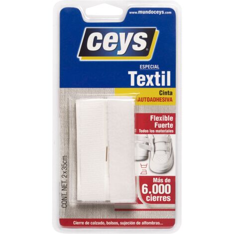 CEYS cinta adh.velcro ceys blanco 350mmx20mm 501106 , 0UNIDADES
