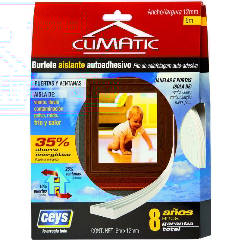 

Ceys - BURLETE AISLANTE BLANCO CLIMALIT 6mX9mm