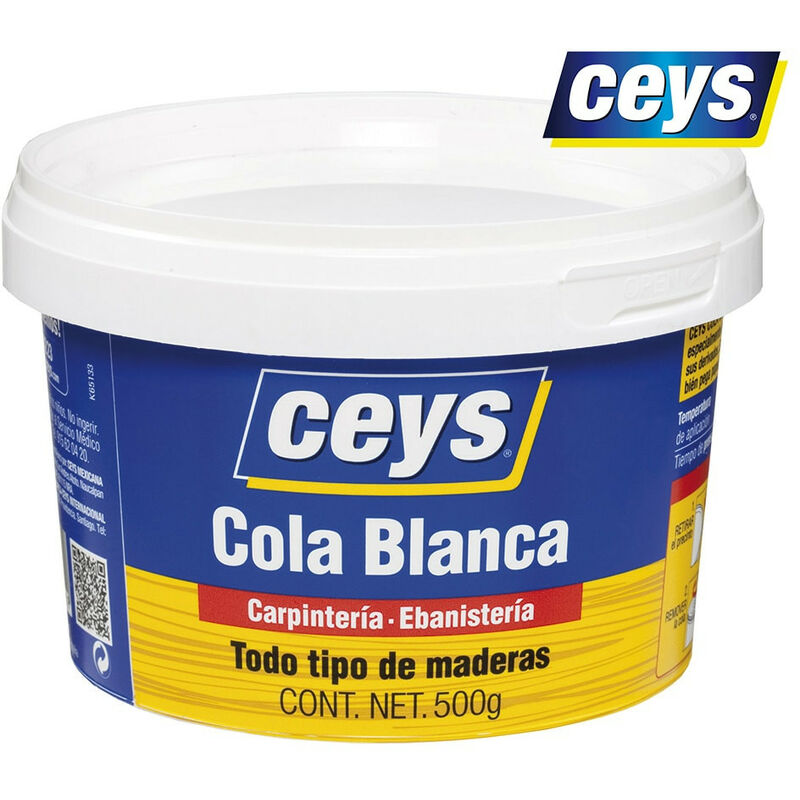 501703 colla per legno bianco barattolo 1/2KG - Ceys