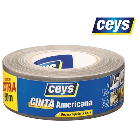 Ceys Klebeband silberne Rolle 50mx50 507609