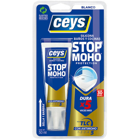 CEYS Mastic Anti-moisissure Longue Durée Blanc 50 ml 505583