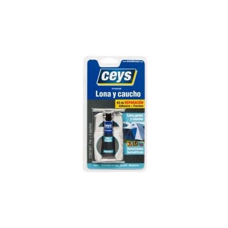 CEYS REPARA LONA Y CAUCHO KIT 4 PARCHES+TUBO 7 ML BL.=505017
