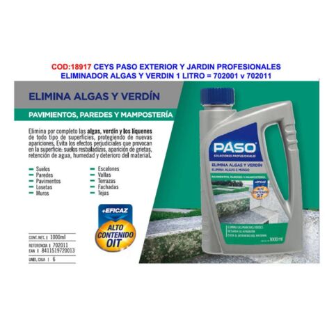 CEYS STEP EXTENSION E RIMOZIONE ALGHE E VERDIN DA GIARDINO 1 L