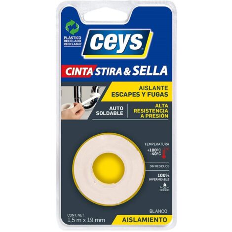 CEYS Stira & Seal Weißes wasserdichtes Dichtungsband 1,5 m x 19 mm 507802