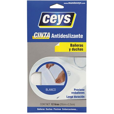 CEYS Strisce Antiscivolo per Vasche e Docce Bianco Sicurezza 507614