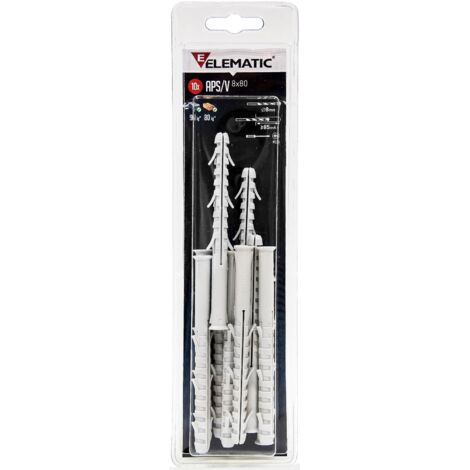 cf 10 pz elematic tasselli APS/V   8X120 mm fissaggio per infissi tassello