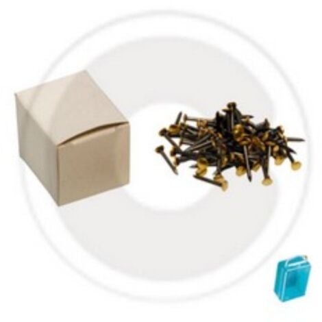cf 100 pcs de clous en acier avec tA te en laiton clou 2x20 mm