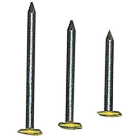 cf 100 pz di chiodi per quadri in acciaio con testa in ottone mm 2x25 chiodo