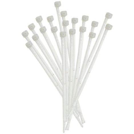cf 100 pz di fascette per cablaggio in nylon trasparente 4,5x290 mm fascetta