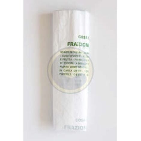cf 15 pz sacchi biodegradabili nettezza urbana cm 50x60 raccolta differenziata