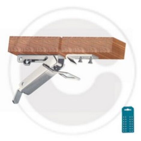 cf 2 loquets A levier en acier nickelA pour tables mobiles mm 77