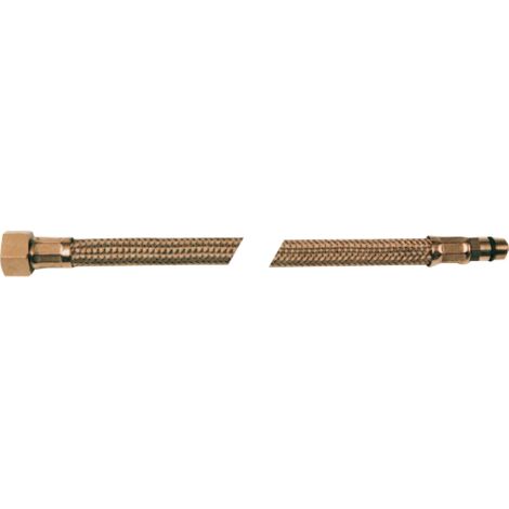 cf 2 pcs tuyau flexible monocommande 35 cm taille 10x1 court acier laiton flexible