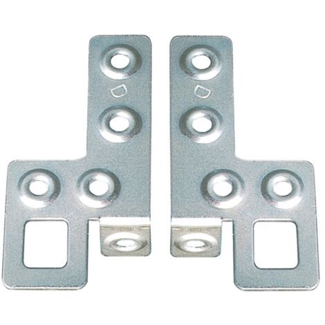 cf 2 pz lastrina lastrine per pensili acciaio zincato dx sx angolare piastrina