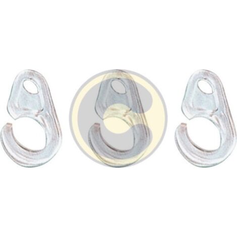cf 20 crochets crochets en plastique pour tringles A  rideaux en bois 10 mm