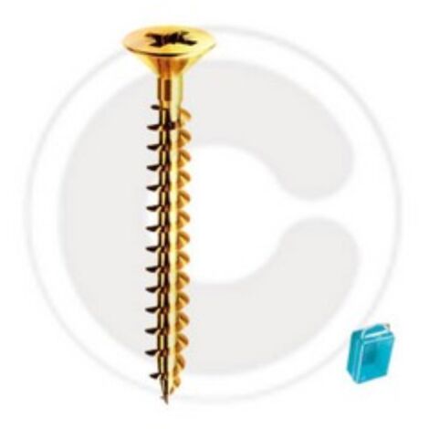 cf 30 pcs Vis de panneau tA te plate en acier plaquA laiton Vis A bois 4x40 mm