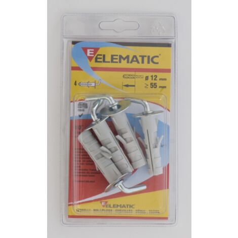 cf 4 ancres A lA matiques ENP / GC Bouchon nylon universel de fixation 12x55 mm