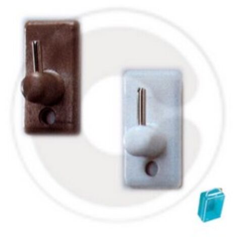 cf 4 pcs de supports en plastique adhA sif bronze pour support de rideau bris-bris